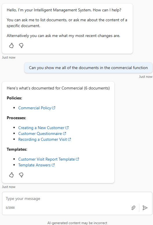 Copilot Studio example screenshot 4